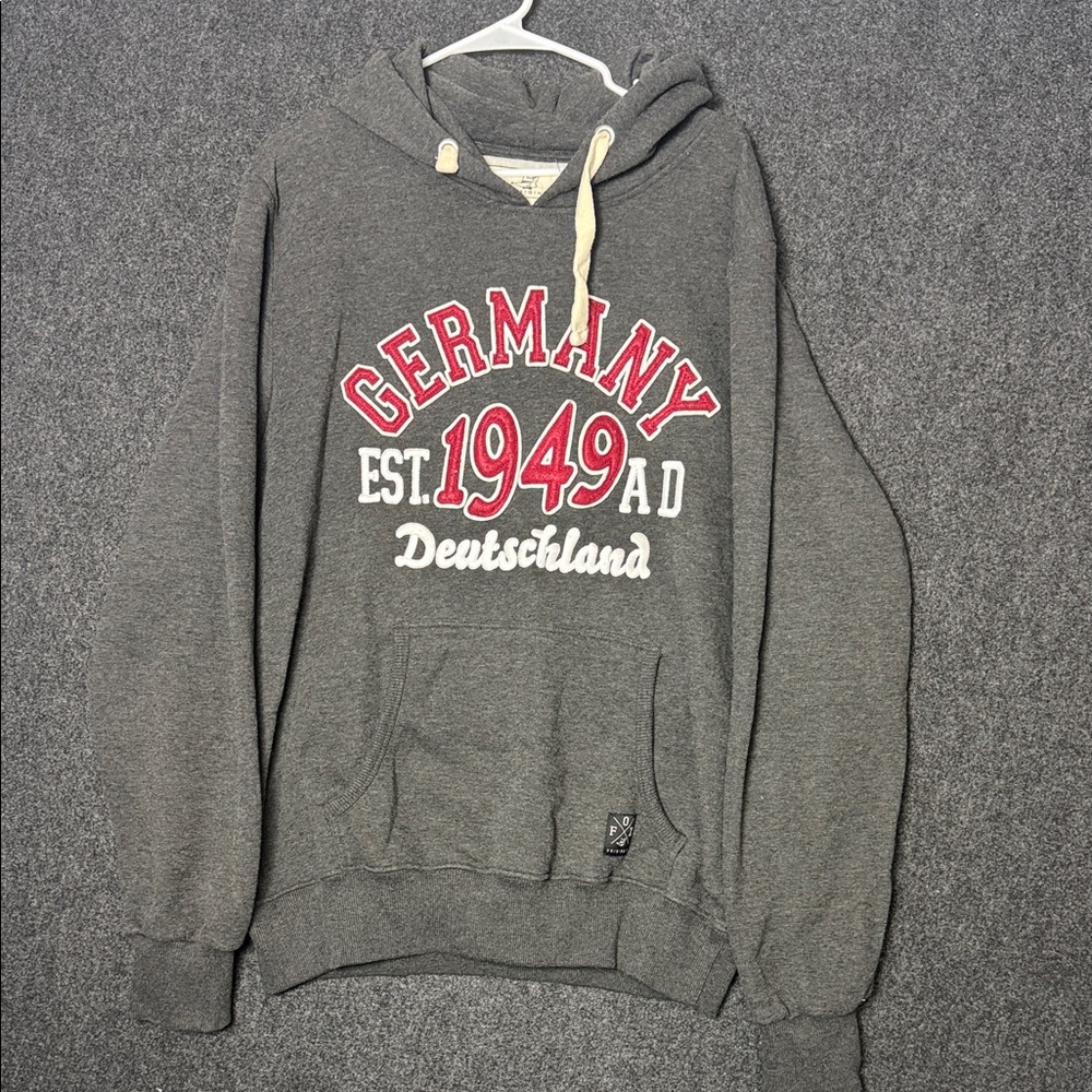 Fox Originals Germany  1949 Deutschland Hoodie Mens XXL Gray Pullover Sweatshirt